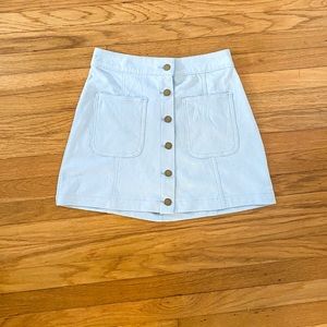 WORN ONCE Altar’d State light blue skirt
